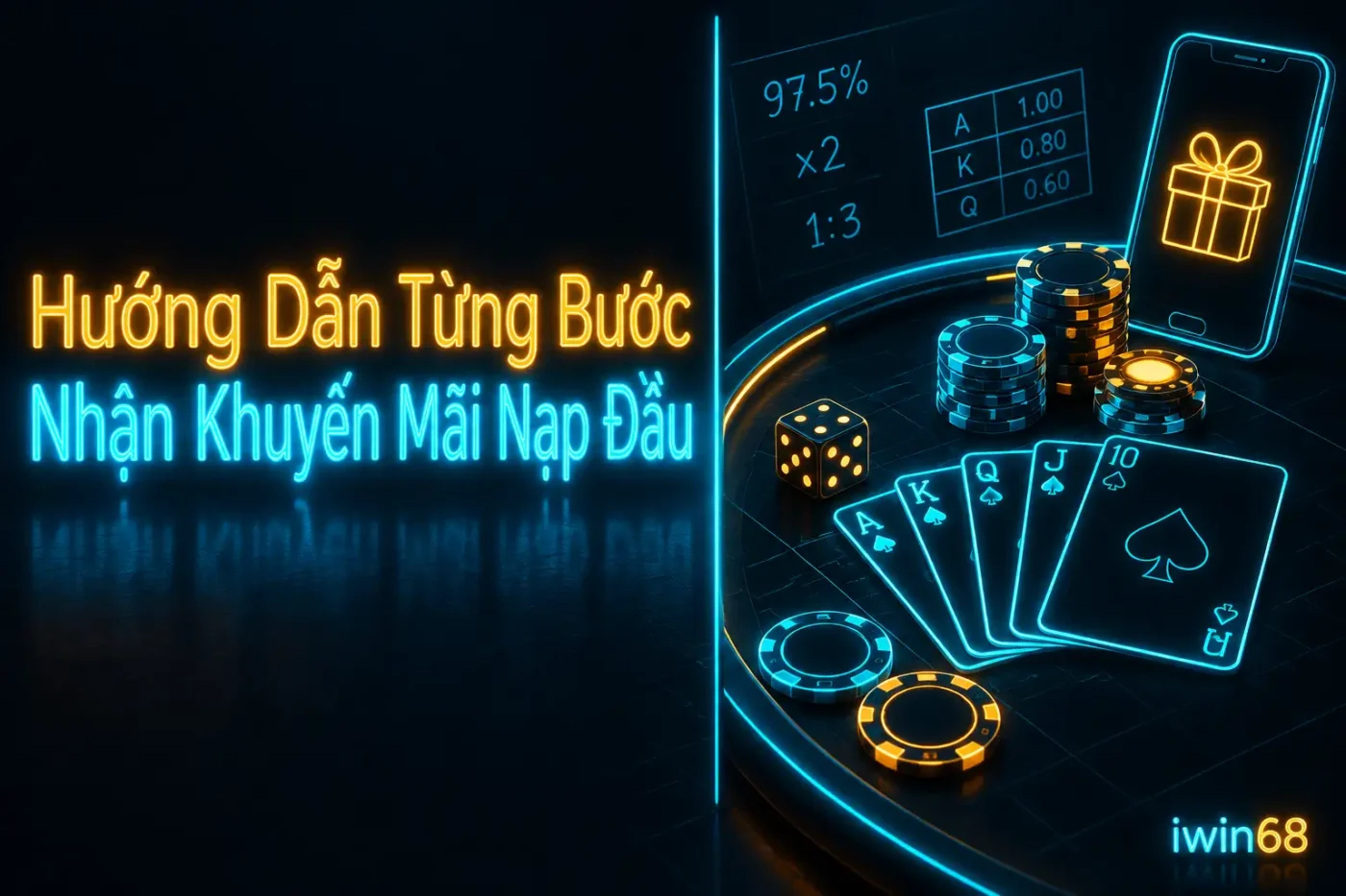 Rất đơn giản thôi! Hãy làm theo các bước dưới đây - khuyến mãi nạp đầu iwin68