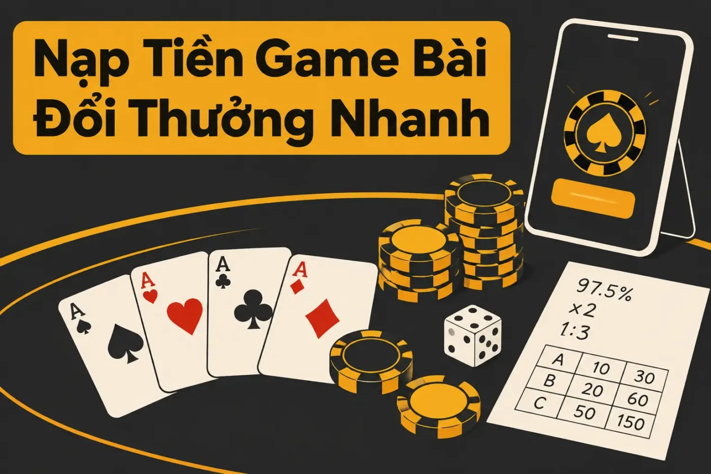 Nạp tiền game bài đổi thưởng là quá trình chuyển tiền thật từ tài khoản của bạn vào hệ thống game để quy đổi thành xu hoặc