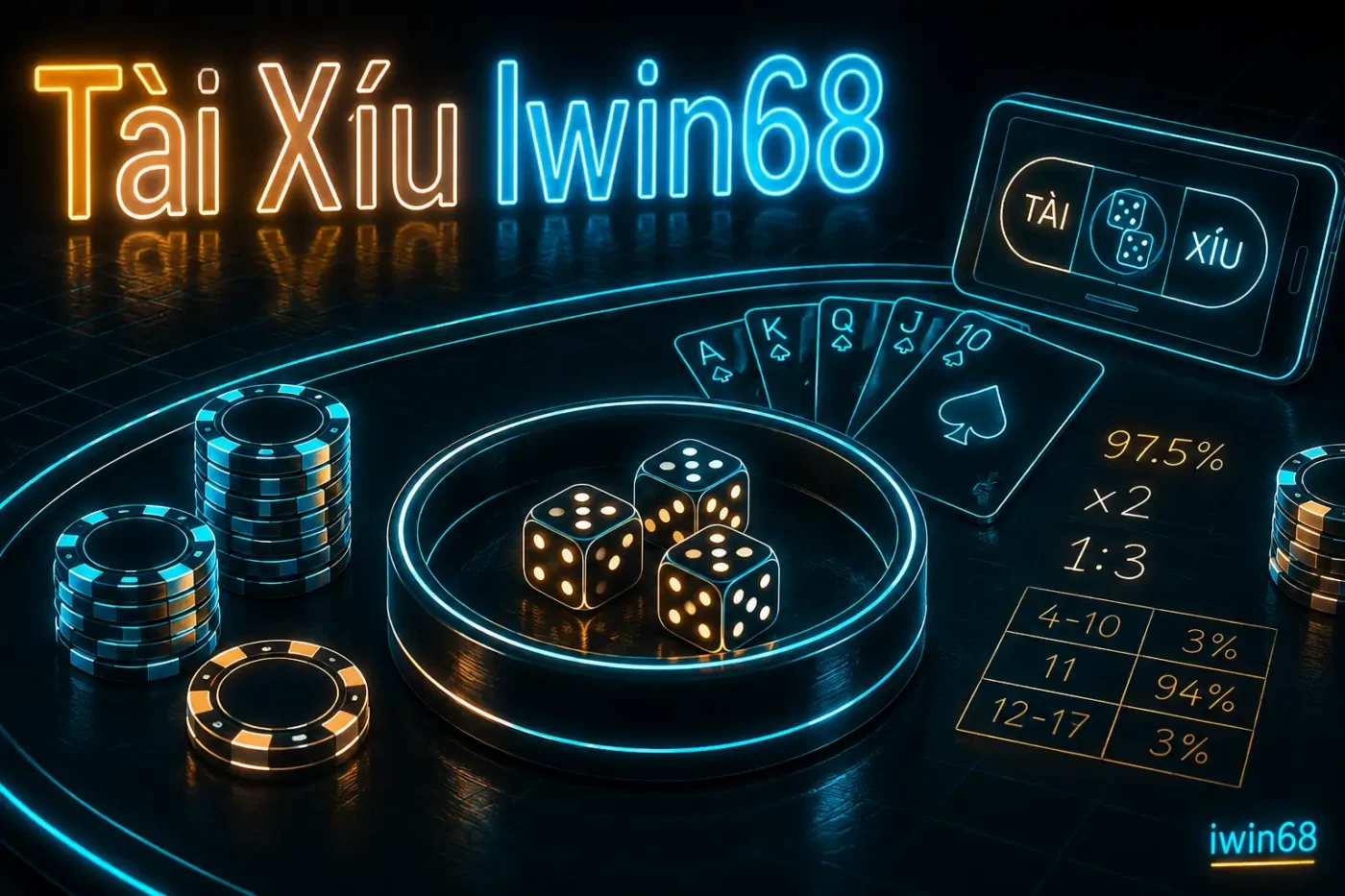 Tài xíu iwin68 là phiên bản trực tuyến của trò chơi xúc xắc truyền thống sicbo